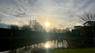 Zon reflectie 2 bijzonnen