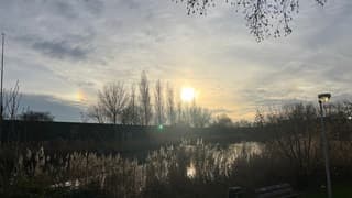 Bijzon links van de zon