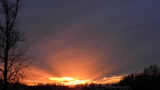 Zonsondergang met prachtige kleuren