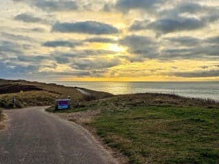 na 3 uur klaarde het toch nog even op...