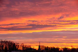 Ochtendrood bij zonsopkomst