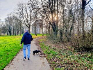 Heerlijk wandelen en het zonnetje