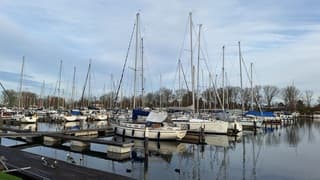 Opklaringen langs het Veerse-Meer; aangename middag
