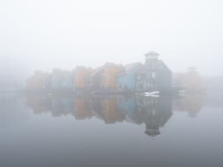 een mistige morgen in Groningen
