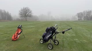 Weinig zicht op de golfbaan