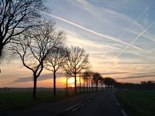 ondergaande zon