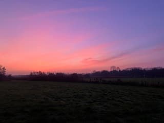 Mooie pastelkleuren in de lucht