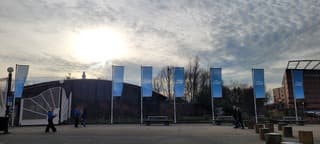 De zon heeft nog moeite om door te komen 