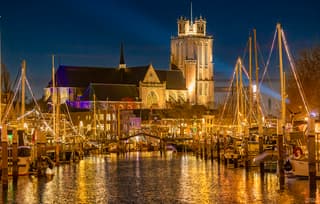 Heldere, koude avond en nacht