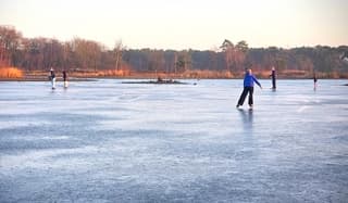 Schaatsen op natuurijs