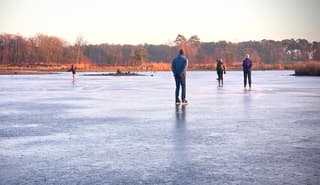 Schaatsen op natuurijs