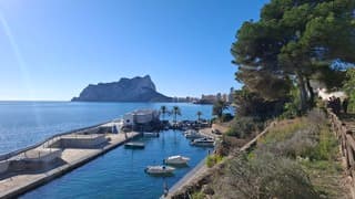 Zicht op de Penon de Ifach 