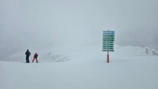 Boven op de berg werd het steeds kouder