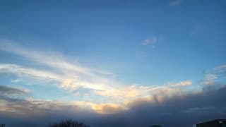 Buien verdwijnen naar de achtergrond. 