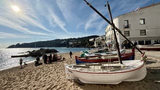 Sluierbewolking en wind Costa Brava