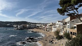 Sluierbewolking en wind Costa Brava