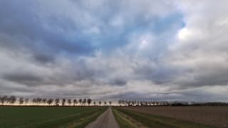 Winterse (hagel)buienlucht