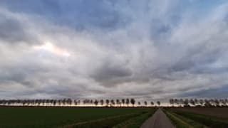 Tussen de hagelbuien door een glimp van de zon