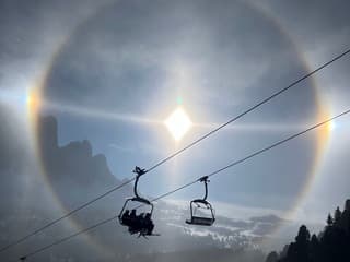 Parhelium in de Dolomieten 