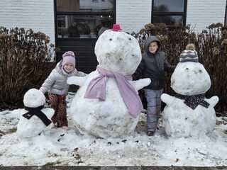 Sneeuwpret in Bathmen 