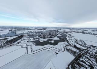 Sneeuw Heusden Drone
