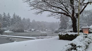 Sneeuw bij de Gondolettavijver
