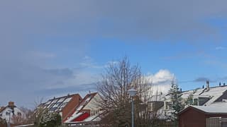 Zon, wolken en +1 graad.