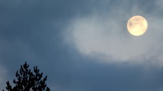 volle maan vanmorgen 08.49 uur