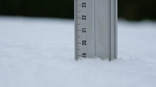 Sneeuwhoogte in Zuidoost-Brabant