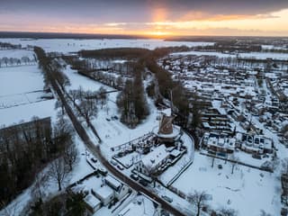 Luchtfoto Sneeuw Nieuwkuijk