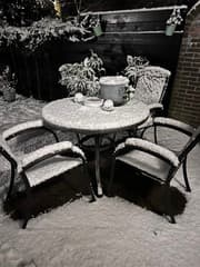 Sneeuw in molkwerum