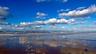 Vanmiddag langs het strand 