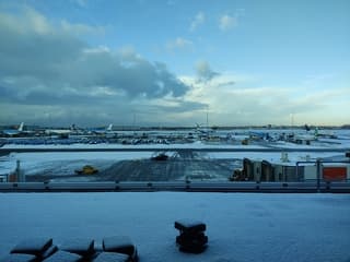 Winter op Schiphol 