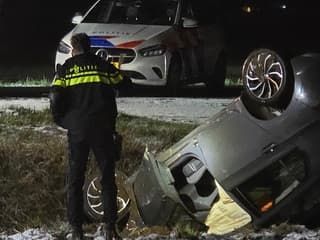 Spekglad door sneeuwval