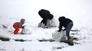 Sneeuwpoppen in de maak