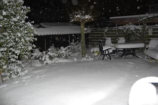 Het sneeuwt nog steeds  in Hoogeveen 20.20 uur