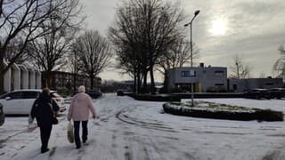 Nog altijd glad, blijf op de been.