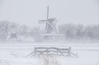 Driftsneeuw bij Paesens