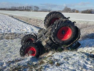 Glad op de polderwegen