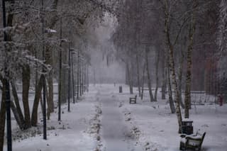 Alles klaar voor een wandeling in de sneeuw