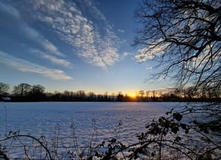 Prachtige zonsondergang 