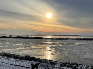 Ketelmeer dichtgevroren!