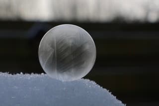 Bellenblazen wanneer het vriest 