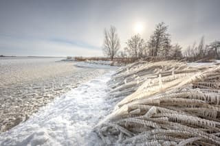 IJskunst bij het Lauwersmeer 