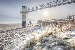 IJskunst bij het Lauwersmeer 
