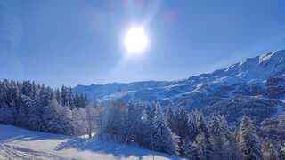 Zon in de Franse alpen