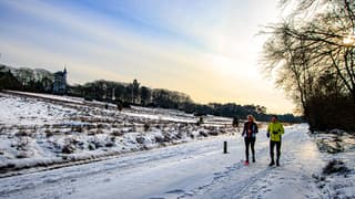 Sprengenberg in de sneeuw