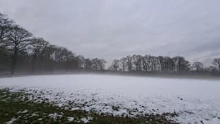 Mist/damp/condens? nog boven de aanwezige sneeuw