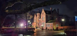 Droog na regen in Beverwijk vanmorgen vroeg 