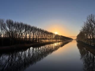 Ochtendzonnetje op de Lage Vaart
